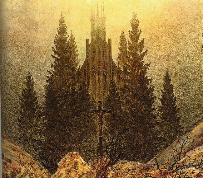 Caspar David Friedrich The Cross on the Mountain oil painting image